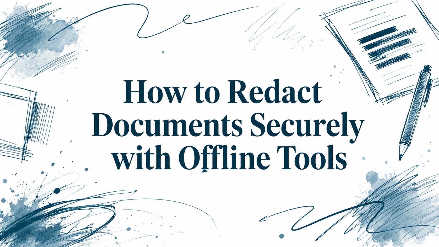 How to Redact Documents Securely with Offline Tools