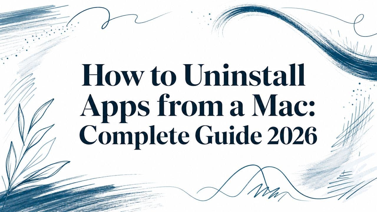 Guide cover for uninstalling apps from a Mac.