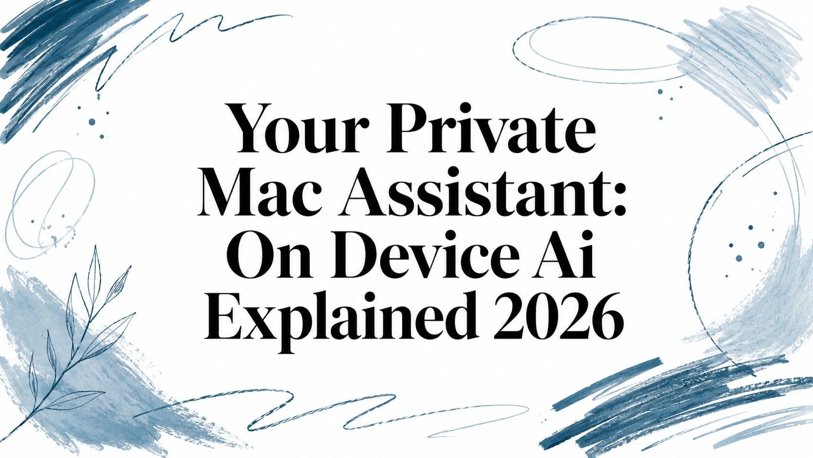 Your Private Mac Assistant: On Device Ai Explained 2026