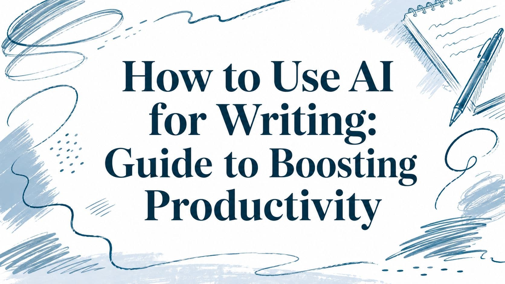 AI writing guide cover showing an assistant helping draft text on a Mac.