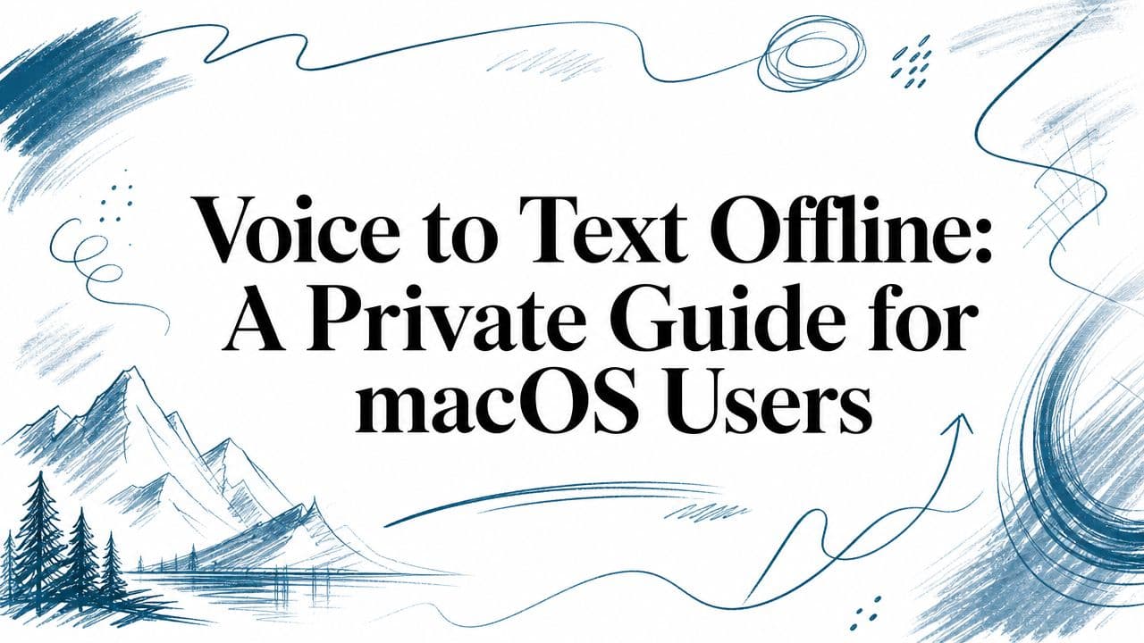 Voice to Text Offline: A Private Guide for macOS Users
