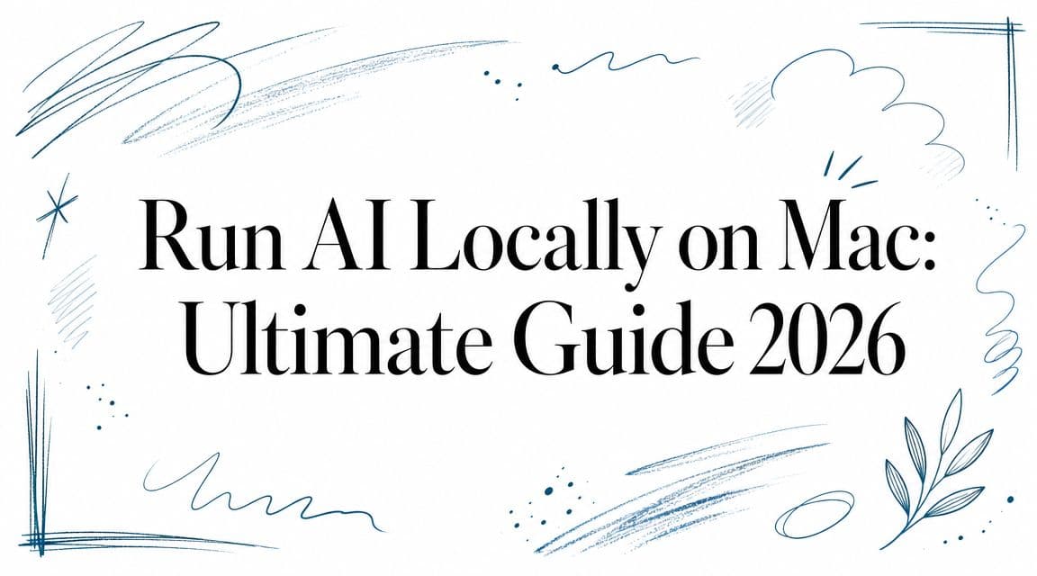 Guide cover for running AI locally on a Mac.